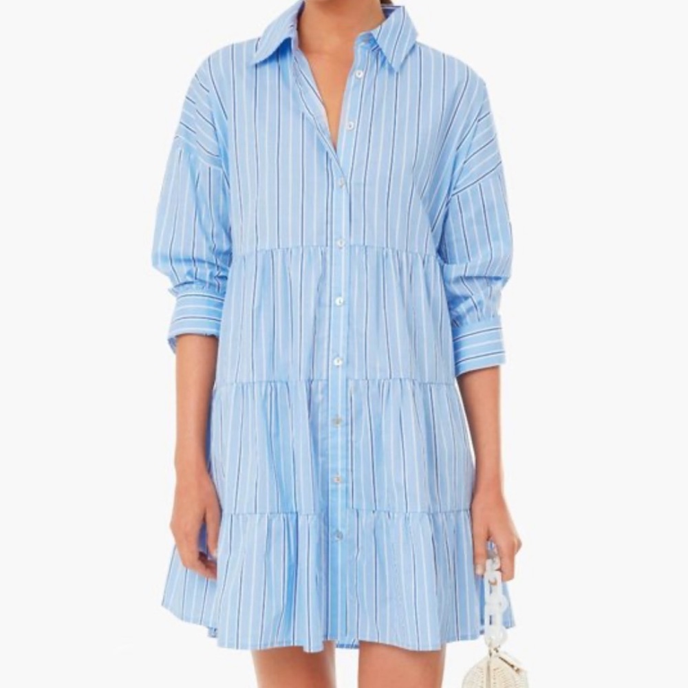 NWOT Pomander Place Striped Shirtdress